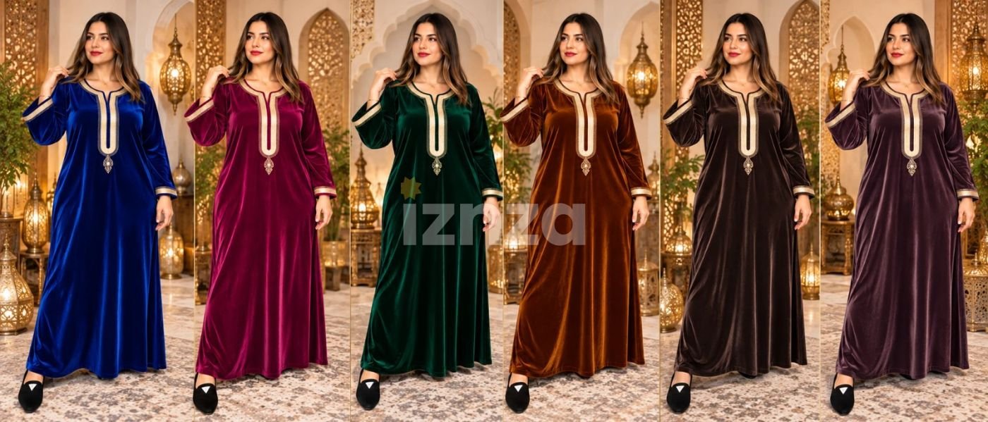 كندورة مغربية مبّرة ممتازة بالطرزة والعقيق 🇲🇦 — 6