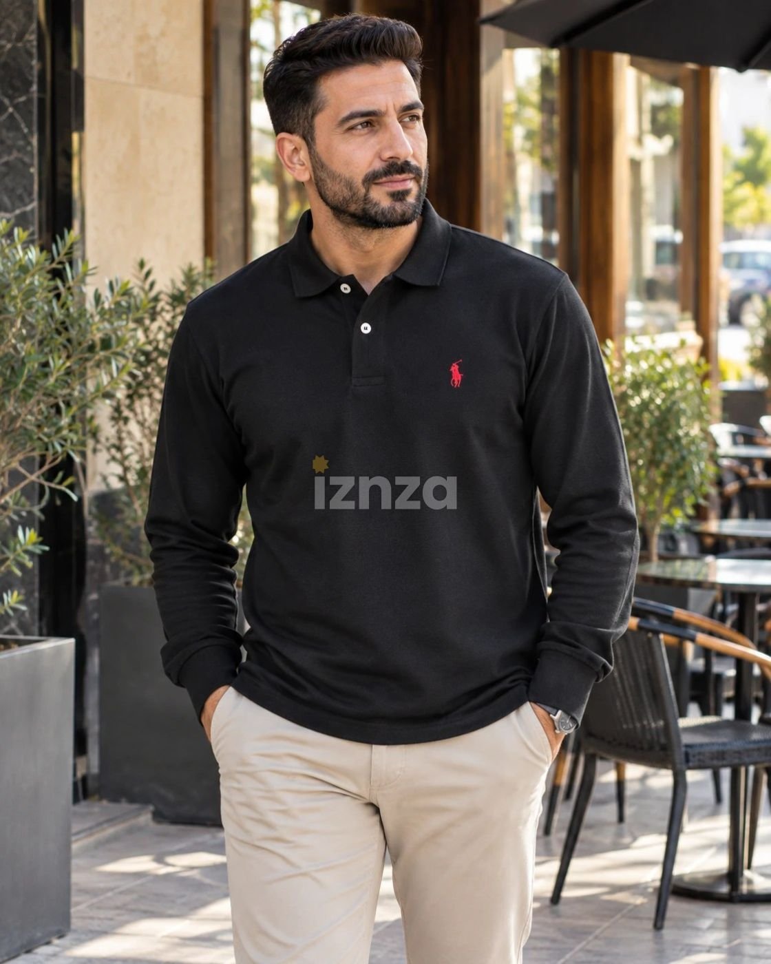 Pack de 3 Polos Homme – Bordeaux, Beige & Noir — 6
