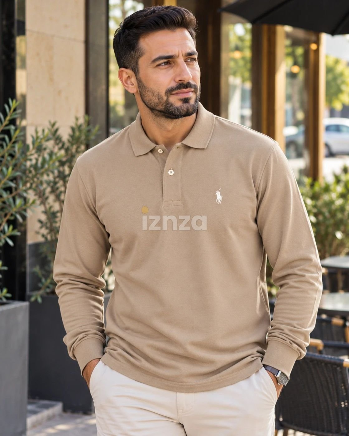 Pack de 3 Polos Homme – Bordeaux, Beige & Noir — 5